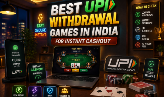 Best UPI Withdrawal Games in India for Instant Cashout